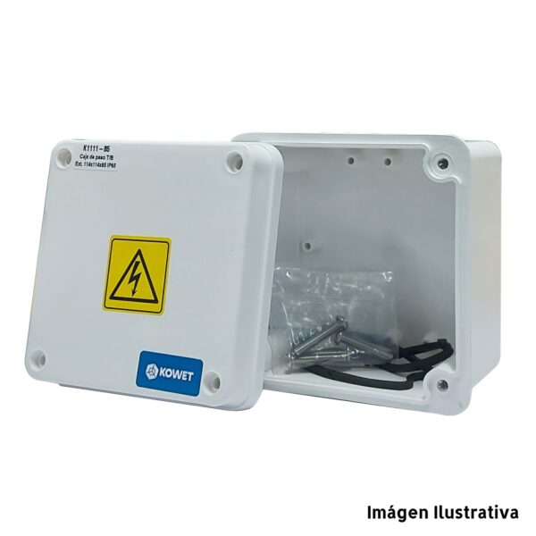 Caja de Paso Plástica IP65 162x162x130mm KOWET - Ingecom Eléctricos SAS