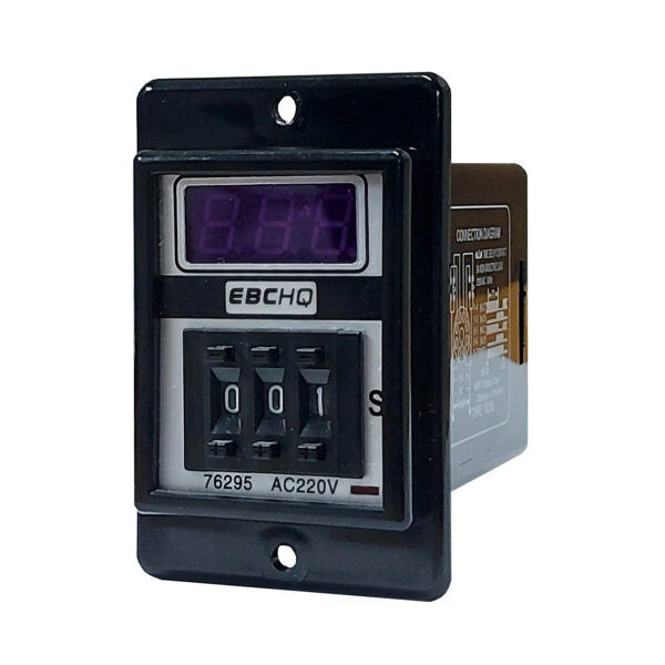 Temporizador Digital al Trabajo 999 Segundos - 220V AC | EBCHQ - Ingecom Eléctricos SAS