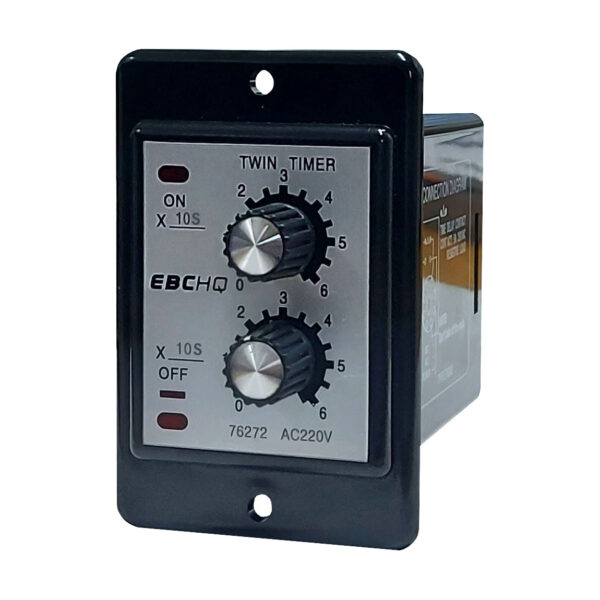 Temporizador Análogo Doble 60s 220V AC | EBCHQ - Ingecom Eléctricos SAS