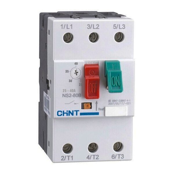 Guardamotor CHINT (25-40A) Tipo Pulsador - NSR2-26 - Ingecom Eléctricos SAS