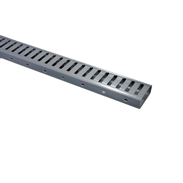 CANALETA RANURADA 25X60MM GRIS - 2 MTS