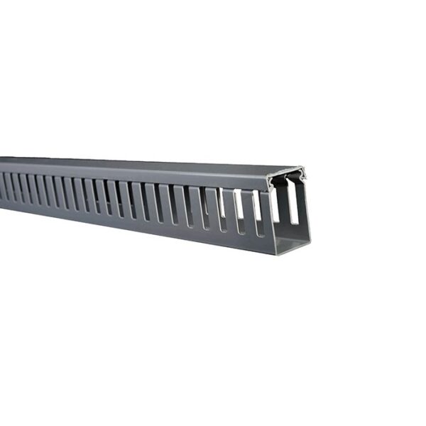 CANALETA RANURADA 40X60MM GRIS - 2 MTS