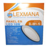 PANEL LED 18W REDONDO DE INCRUSTAR LEXMANA