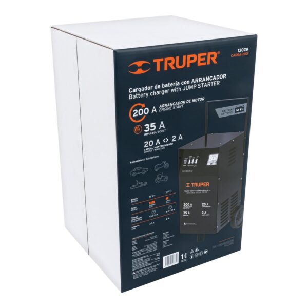 Cargador de baterias 12V 200A TRUPER