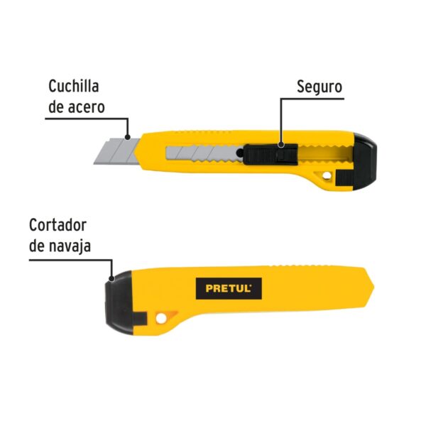 Bisturi Plastico 18mm PRETUL