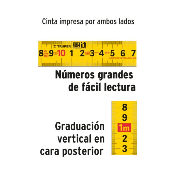 Flexometro Gripper 3m TRUPER