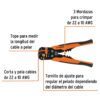 Alicate Pelacable Automatica 22-10AWG 8" TRUPER