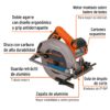 Sierra Circular Profesional 1.500W TRUPER