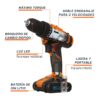 Taladro Profesional 3/8" 12V TRUPER