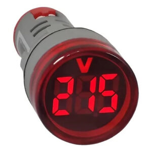 VOLTIMETRO DIGITAL 80-550VAC 22mm - AD22-DVM ROJO - SPK