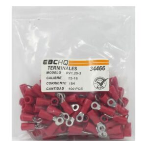 TERMINAL OJORDI 3.2mm - 16-22AW6 X 1 - PQTE DE 100 UND - EBC