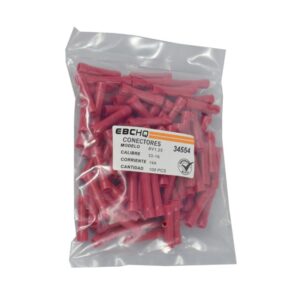 TERMINAL UNION ROJO 16-22 AWG X 1 PQTE DE 100 UNIDADES - EBC